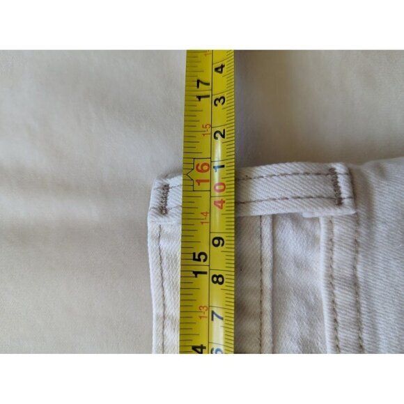 J. Crew Mid Rise Toothpick Women's Denim White Jean Ankle Size 31 - Picture 4 of 4